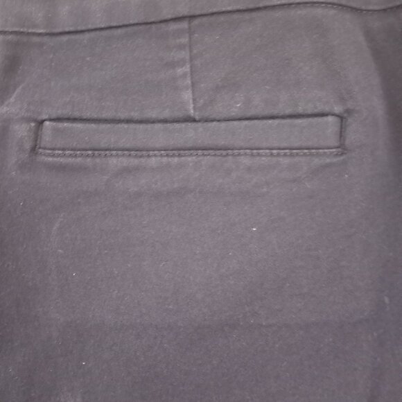 Croft & Barrow Womens 12 Short Navy Blue Pull On Ankle Cropped Pants - Picture 4 of 6